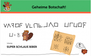 Informatik Biber:<br> Versteckte Botschaften